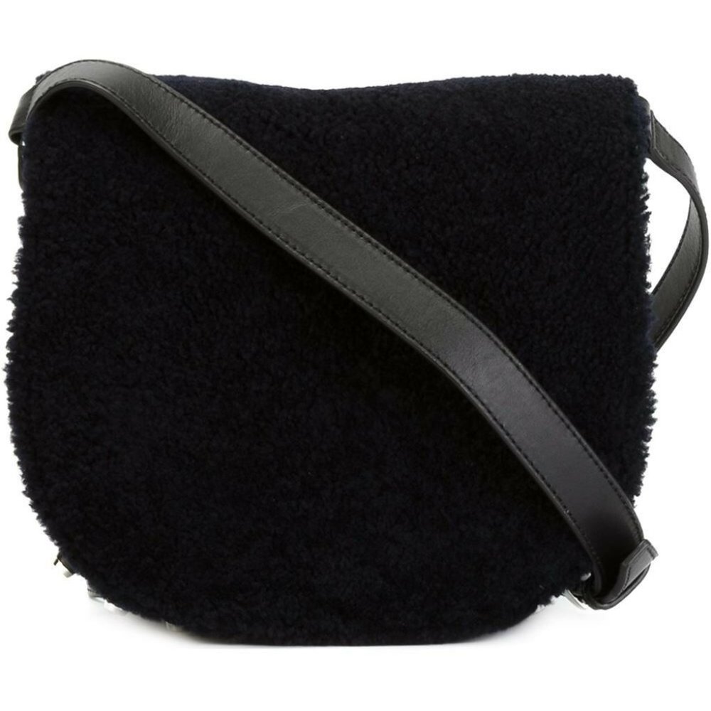 Alexander Wang Black Shearling Crossbody Bag